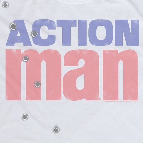 Bullet Holes Men's Action Man TShirt from Famous Forever