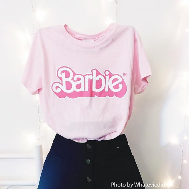 Pink Barbie 80's Logo T-Shirt
