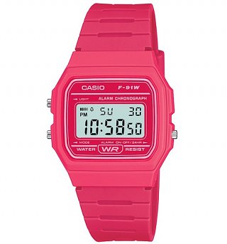 Classic Hot Pink Watch F-91WC-4AEF from Casio Classic Hot Pink Watch F-91WC-4AEF from Casio