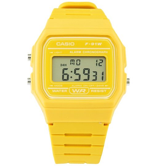 Classic Mustard Yellow Watch F91WC9AEF from Casio