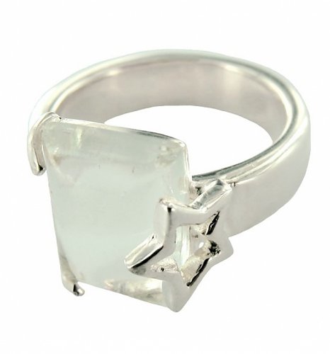 Coca-Cola Bottlepearl Star Set Silver Plated Ring Coca-Cola Bottlepearl Star Set Silver Plated Ring