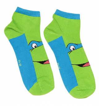 Green Teenage Mutant Ninja Turtles Leonardo Pair Of Trainer Socks Green Teenage Mutant Ninja Turtles Leonardo Pair Of Trainer Socks