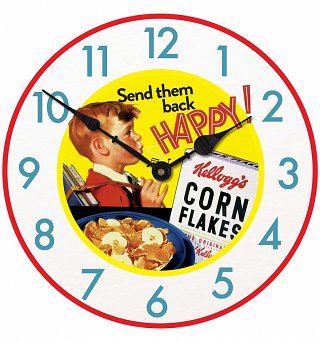 Kellogg's Cornflakes Happy Boy 30cm Clock Kellogg's Cornflakes Happy Boy 30cm Clock