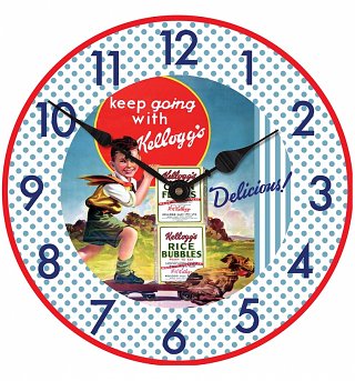 Kellogg's Cornflakes Skateboard Boy 30cm Clock Kellogg's Cornflakes Skateboard Boy 30cm Clock