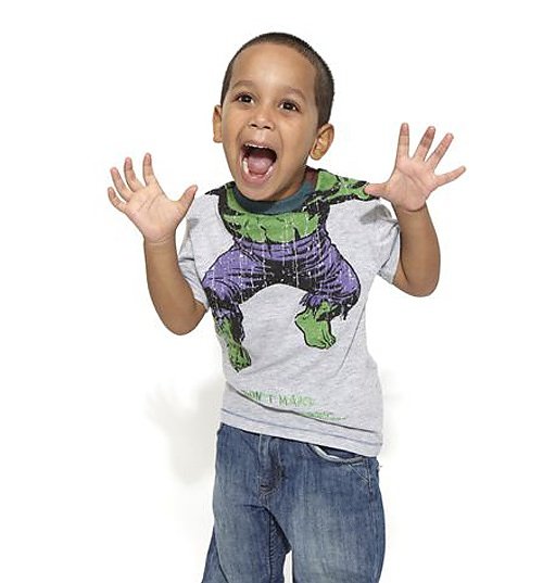 Kids Headless Incredible Hulk Don't Make Me Angry T-Shirt from Fabric Flavours Kids Headless Incredible Hulk Don't Make Me Angry T-Shirt from Fabric Flavours