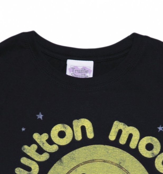 Women's Black We're Off To Button Moon T-Shirt Women's Black We're Off To Button Moon T-Shirt