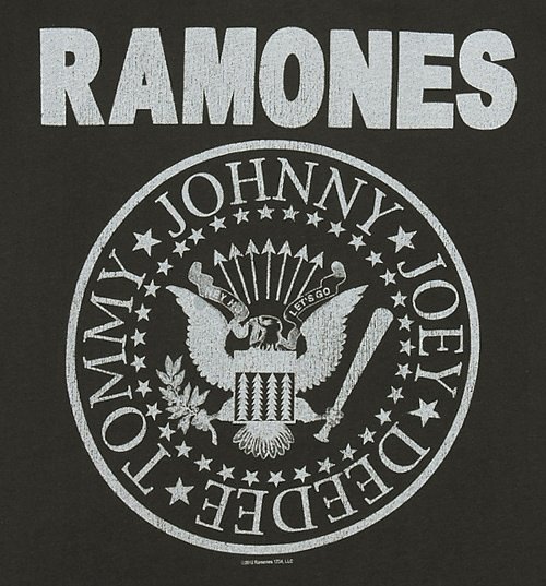 Women's Charcoal Classic Ramones Logo T-Shirt from Amplified Women's Charcoal Classic Ramones Logo T-Shirt from Amplified