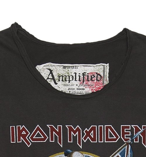 Women's Charcoal Iron Maiden Trooper T-Shirt from Amplified Women's Charcoal Iron Maiden Trooper T-Shirt from Amplified
