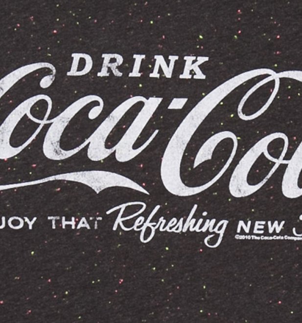 Women's Coca-Cola Logo Speckled Rolled Sleeve T-Shirt Women's Coca-Cola Logo Speckled Rolled Sleeve T-Shirt