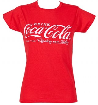 Women's Drink Coca-Cola Logo T-Shirt Women's Drink Coca-Cola Logo T-Shirt