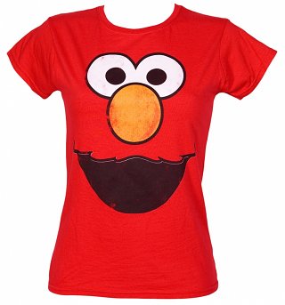 Women's Elmo Face Sesame Street T-Shirt Women's Elmo Face Sesame Street T-Shirt