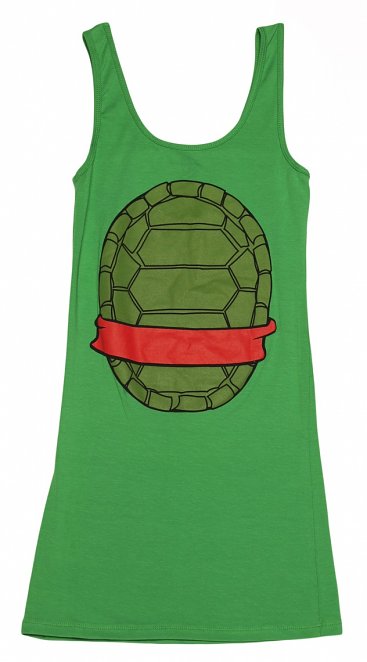 Women's Green Raphael Costume Teenage Mutant Ninja Turtles Vest Dress Women's Green Raphael Costume Teenage Mutant Ninja Turtles Vest Dress