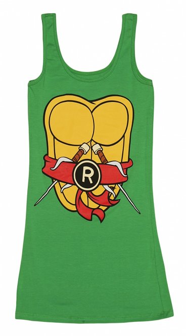 Women's Green Raphael Costume Teenage Mutant Ninja Turtles Vest Dress Women's Green Raphael Costume Teenage Mutant Ninja Turtles Vest Dress