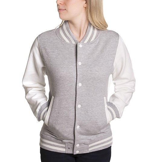Women's Grey Harry Potter Gryffindor Team Quidditch Varsity Jacket Women's Grey Harry Potter Gryffindor Team Quidditch Varsity Jacket