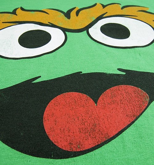 Women's Oscar Face Sesame Street T-Shirt Women's Oscar Face Sesame Street T-Shirt