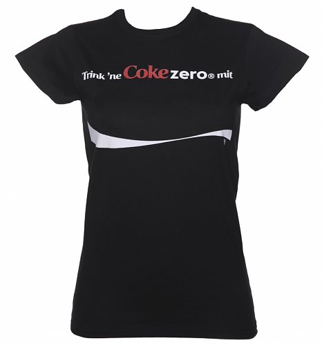 Personalisiertes (Deutsch) Share a Coke Damen T-Shirt, Schwarz Personalisiertes (Deutsch) Share a Coke Damen T-Shirt, Schwarz
