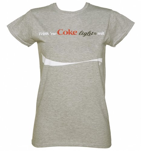 Personalisiertes Share a Coke Damen T-Shirt, Grau meliert Personalisiertes Share a Coke Damen T-Shirt, Grau meliert