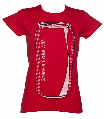 Women's Share a Coke Can T-Shirt Women's Share a Coke Can T-Shirt