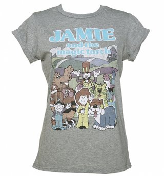 Women's Retro Jamie And The Magic Torch Boyfriend T-Shirt Women's Retro Jamie And The Magic Torch Boyfriend T-Shirt