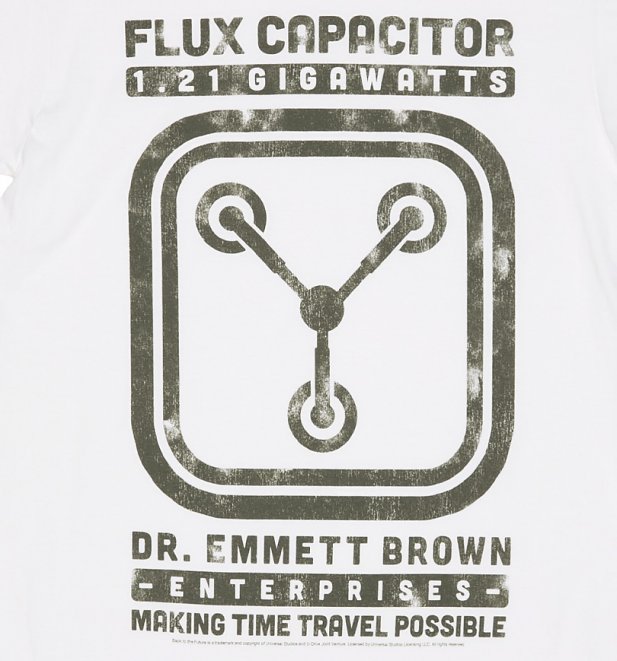 Women's Schematic Back to the Future Flux Capacitor Boyfriend T-Shirt Women's Schematic Back to the Future Flux Capacitor Boyfriend T-Shirt