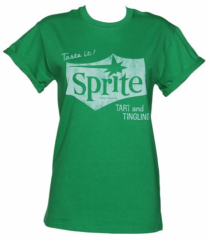 Women's Sprite Retro Logo Rolled Sleeve Boyfriend T-Shirt Women's Sprite Retro Logo Rolled Sleeve Boyfriend T-Shirt