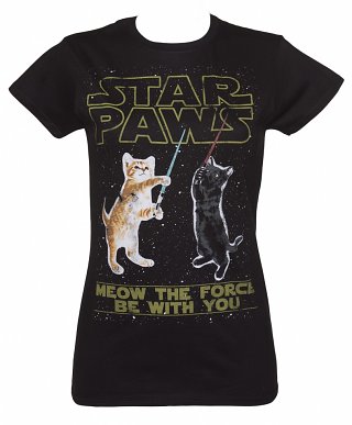 Women's Star Paws Parody T-Shirt Women's Star Paws Parody T-Shirt