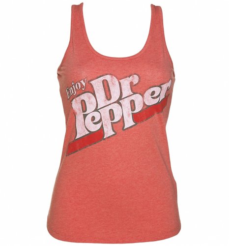 Women's Vintage Red Dr Pepper Logo Vest Women's Vintage Red Dr Pepper Logo Vest