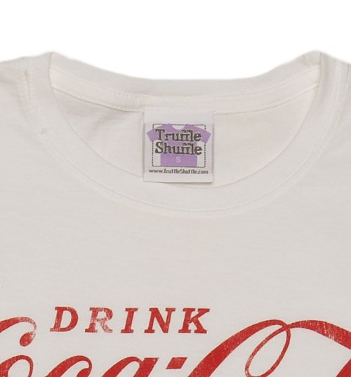 Women's White Drink Coca-Cola Logo T-Shirt Women's White Drink Coca-Cola Logo T-Shirt