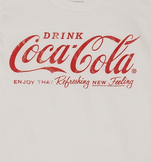 Women's White Drink Coca-Cola Logo T-Shirt Women's White Drink Coca-Cola Logo T-Shirt