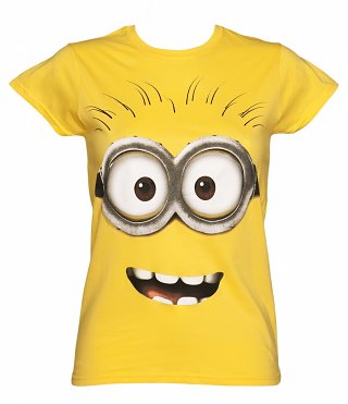 Women's Yellow Despicable Me Dave Minion T-Shirt Women's Yellow Despicable Me Dave Minion T-Shirt