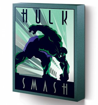 Marvel Comics Incredible Hulk Deco Canvas Print 30 x 40cm Marvel Comics Incredible Hulk Deco Canvas Print 30 x 40cm