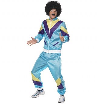 Men's 80's Shell Suit Fancy Dress Costume Men's 80's Shell Suit Fancy Dress Costume