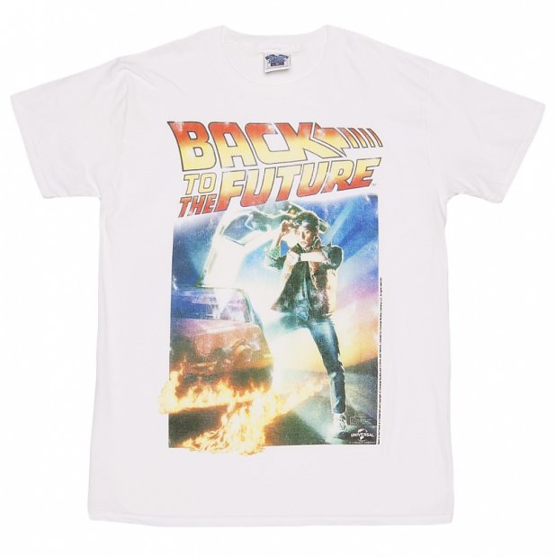 Men's Back to the Future Movie Poster T-Shirt Men's Back to the Future Movie Poster T-Shirt