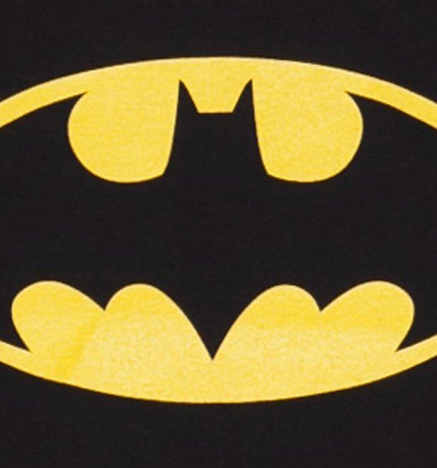 Men's Black Batman Logo DC Comics T-Shirt Men's Black Batman Logo DC Comics T-Shirt
