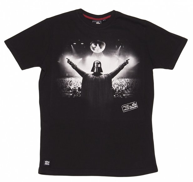 Men's Black DJ Vader Star Wars T-Shirt from Chunk Men's Black DJ Vader Star Wars T-Shirt from Chunk