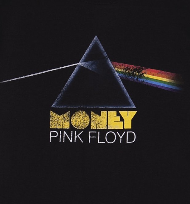 Men's Black Pink Floyd Money T-Shirt Men's Black Pink Floyd Money T-Shirt