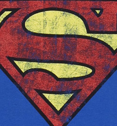 Men's Blue Distressed Superman Logo T-Shirt Men's Blue Distressed Superman Logo T-Shirt