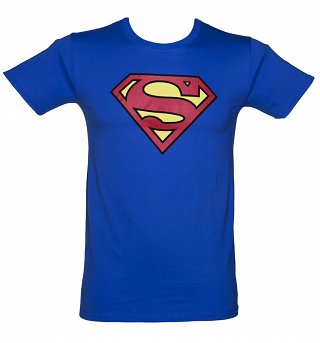 Men's Blue Superman Logo T-Shirt Men's Blue Superman Logo T-Shirt