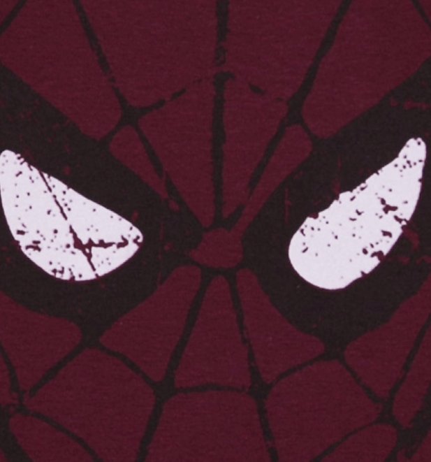 Men's Burgundy Amazing Spider-Man Mask T-Shirt Men's Burgundy Amazing Spider-Man Mask T-Shirt