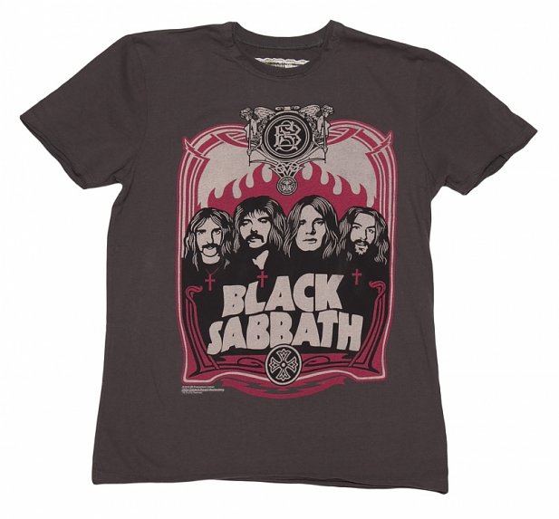 Men's Charcoal Black Sabbath T-Shirt from Amplified Men's Charcoal Black Sabbath T-Shirt from Amplified