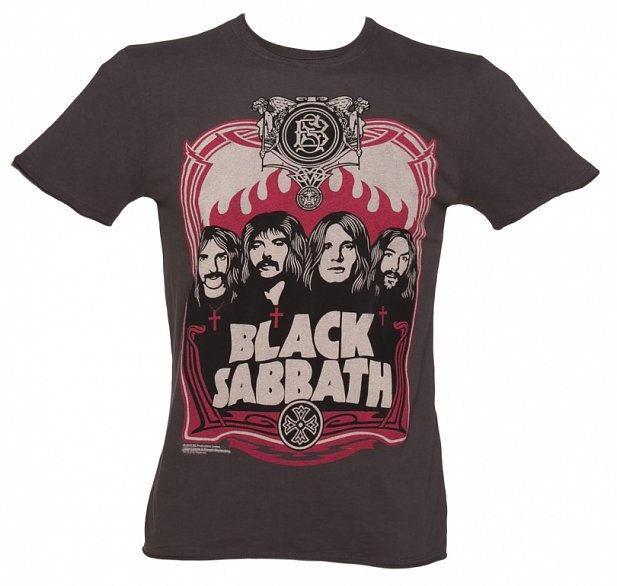 Men's Charcoal Black Sabbath T-Shirt from Amplified Men's Charcoal Black Sabbath T-Shirt from Amplified