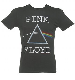 Men's Charcoal Pink Floyd Dark Side Of The Moon T-Shirt from Amplified Men's Charcoal Pink Floyd Dark Side Of The Moon T-Shirt from Amplified