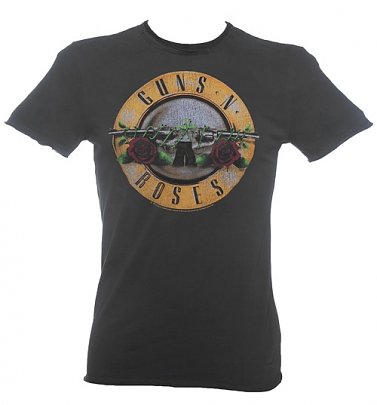 Men's Classic Guns N Roses Drum T-Shirt from Amplified Men's Classic Guns N Roses Drum T-Shirt from Amplified