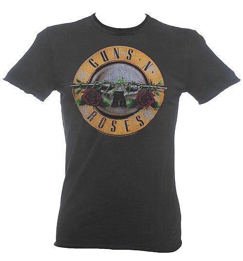 Men's Classic Guns N Roses Drum T-Shirt from Amplified Men's Classic Guns N Roses Drum T-Shirt from Amplified