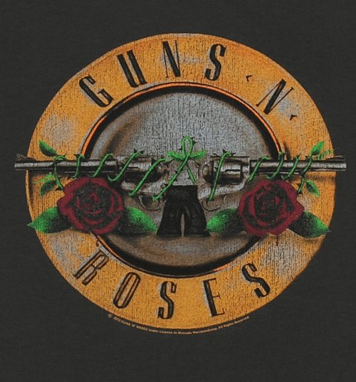 Men's Classic Guns N Roses Drum T-Shirt from Amplified Men's Classic Guns N Roses Drum T-Shirt from Amplified