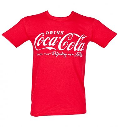 Men's Drink Coca-Cola Logo T-Shirt Men's Drink Coca-Cola Logo T-Shirt