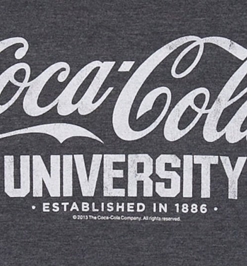 Men's Dark Blue Marl Coca-Cola University Varsity T-Shirt Men's Dark Blue Marl Coca-Cola University Varsity T-Shirt