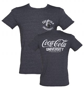 Men's Dark Blue Marl Coca-Cola University Varsity T-Shirt Men's Dark Blue Marl Coca-Cola University Varsity T-Shirt