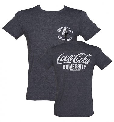 Men's Dark Blue Marl Coca-Cola University Varsity T-Shirt Men's Dark Blue Marl Coca-Cola University Varsity T-Shirt