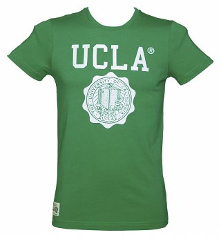 Men's Green Powell Crest T-Shirt from UCLA Clothing Men's Green Powell Crest T-Shirt from UCLA Clothing